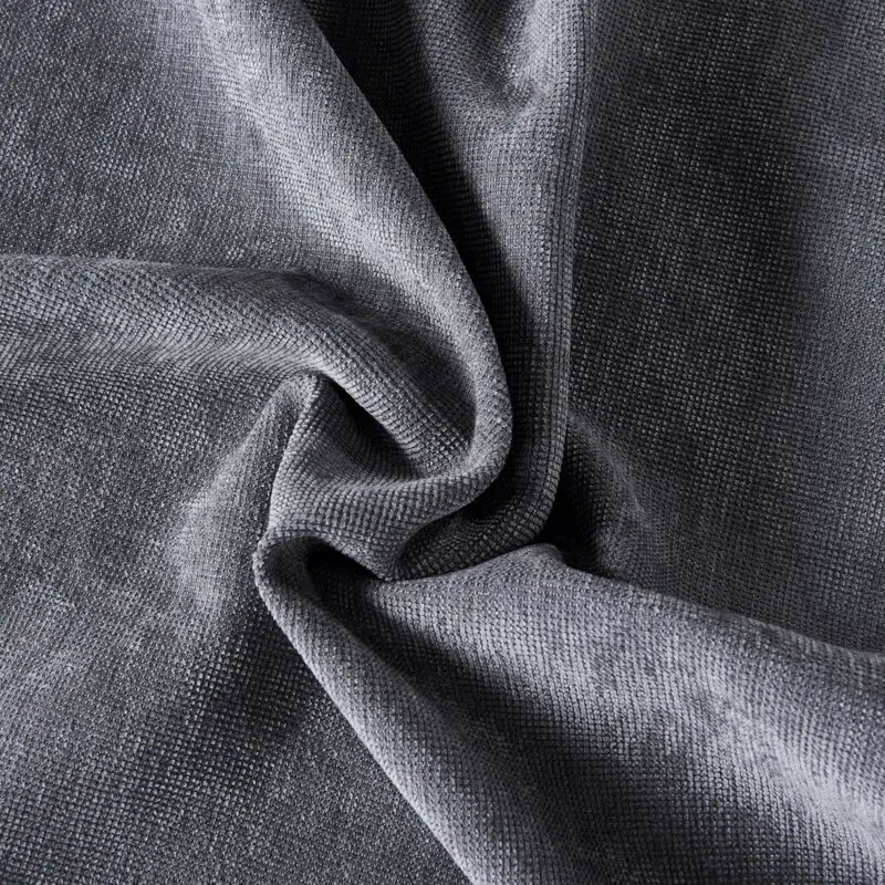 Gray Chenille Fabric Upholstered Sofa Image 3